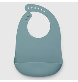 Loulou Lollipop Silicone Bib - Slate