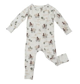 Loulou Lollipop Tencel™  Sleeper - Bears on Bikes