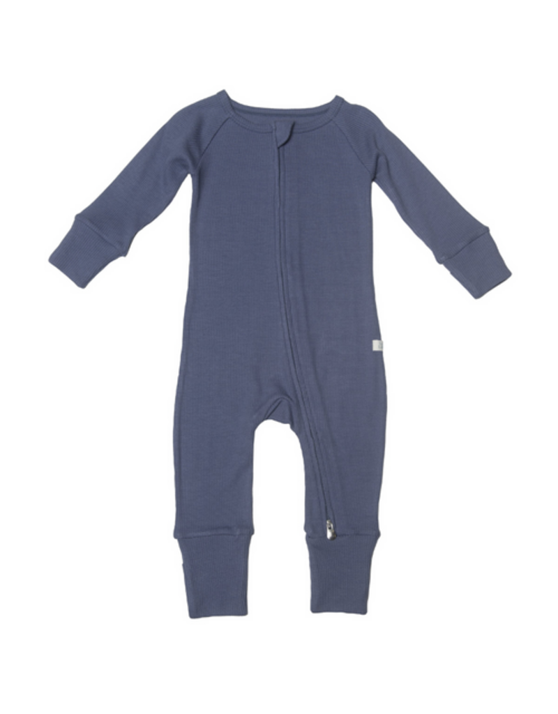Loulou Lollipop Waffle Sleeper - Denim Blue