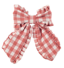 Rockahula Gingham Ruffle Long Bow Clip