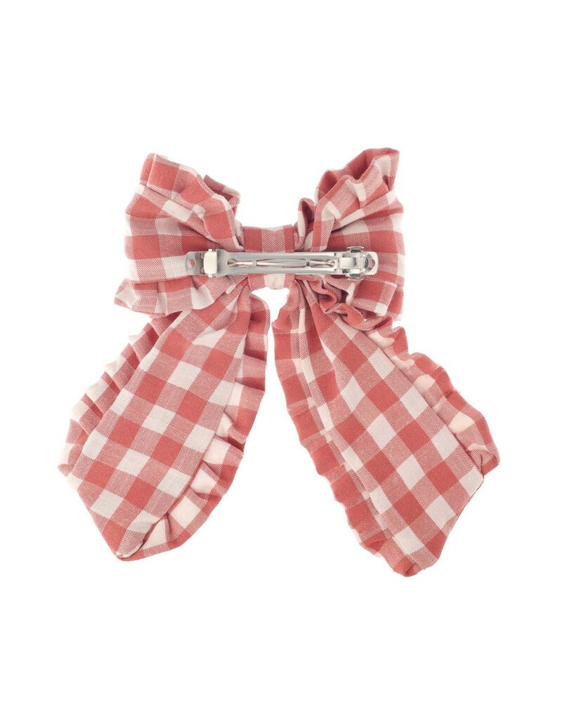 Rockahula Gingham Ruffle Long Bow Clip