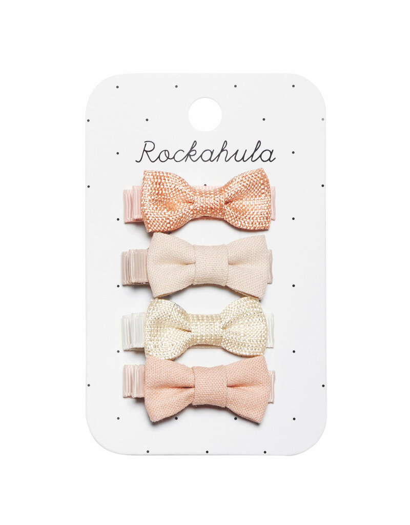 Rockahula Flora Linen Mini Bow Clips