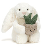 Jellycat Cream Bunny with Plant