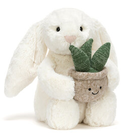 Jellycat Cream Bunny with Plant