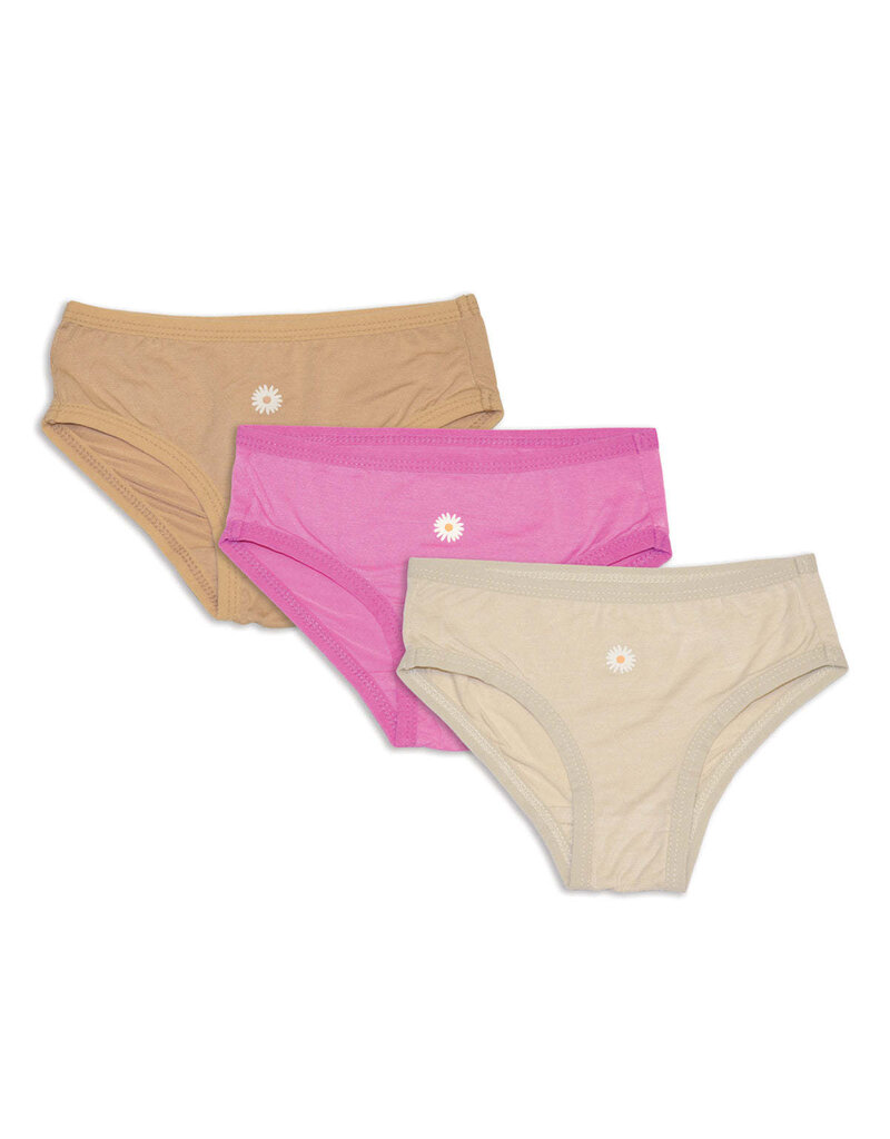 Silkberry Bamboo Bikini Underwear, Crocus/Cookie/Almond Milk