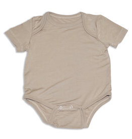 Silkberry Bamboo SS Onesie, Owl Feather
