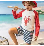 Souris Mini Blue/Cream Swim Shorts