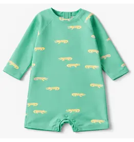 Souris Mini Crocodile UV Suit, Turquoise