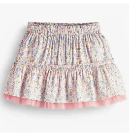 Souris Mini Floral Layered Skirt, Size: 4