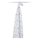 Lulujo Cotton Muslin Swaddle Blanket - Afrique 47x47