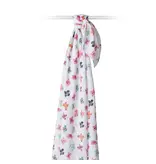 Lulujo Cotton Muslin Swaddle Blanket - Butterfly 47x47