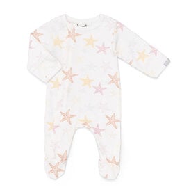 Starfish Footed Sleeper, Cream