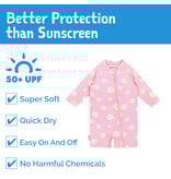 Jan and Jul Pink Daisy 1-pc UV Shorts Suit