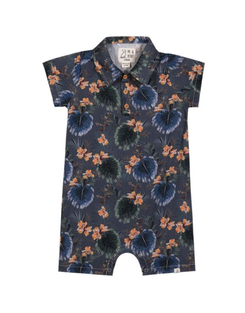 Me & Henry Molokai Romper, Navy