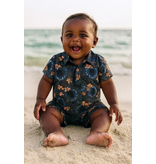 Me & Henry Molokai Romper, Navy