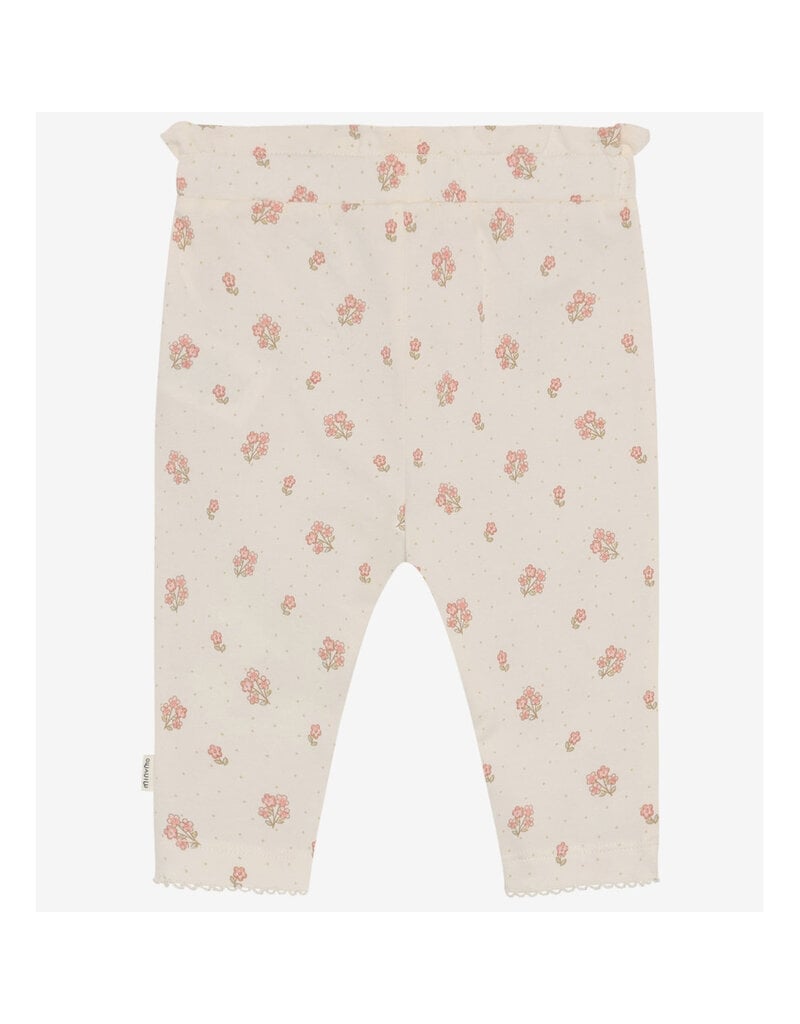 Floral Baby Leggings, Vanilla