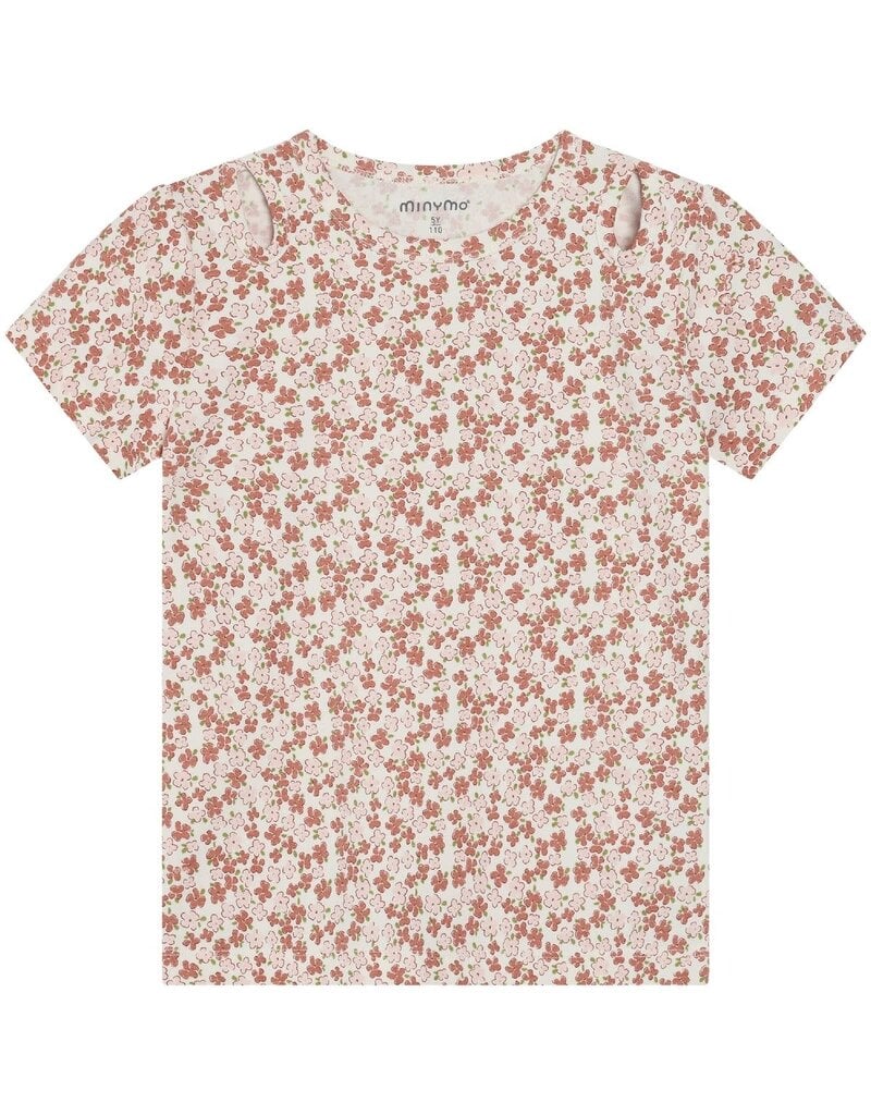 Floral All-over Print Tee, Vanilla