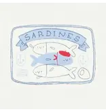 Souris Mini French Sardine Onesie, Cream