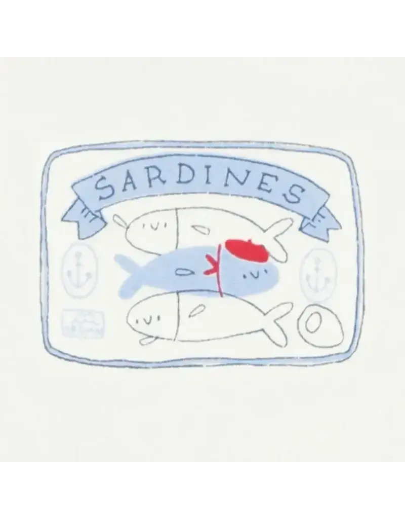 Souris Mini French Sardine Onesie, Cream