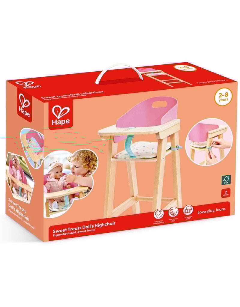 Hape Toys Sweet Treats Doll's Highchair