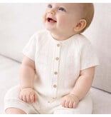 Souris Mini Baby Cream Knit Pointelle Romper