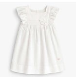 Souris Mini White Cotton/Linen Dress