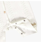 Souris Mini Baby Cream Knit Pointelle Romper