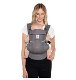 ErgoBaby Omni Breeze Baby Carrier w/ SoftFlex Mesh, Graphite Grey