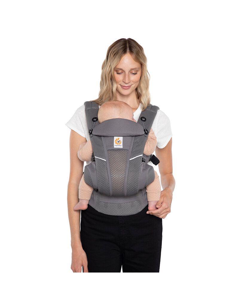 ErgoBaby Omni Breeze Baby Carrier w/ SoftFlex Mesh, Graphite Grey