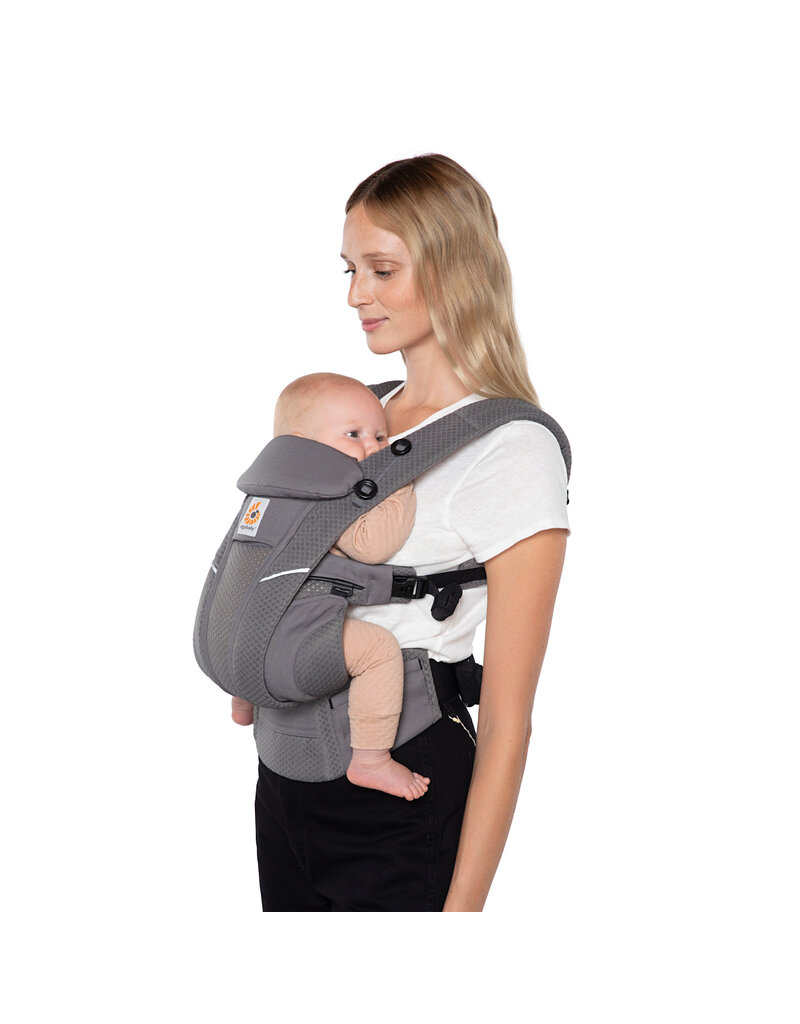 ErgoBaby Omni Breeze Baby Carrier w/ SoftFlex Mesh, Graphite Grey
