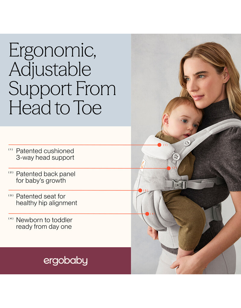 ErgoBaby Omni Classic (360) Baby Carrier All-In-One, Pearl Grey