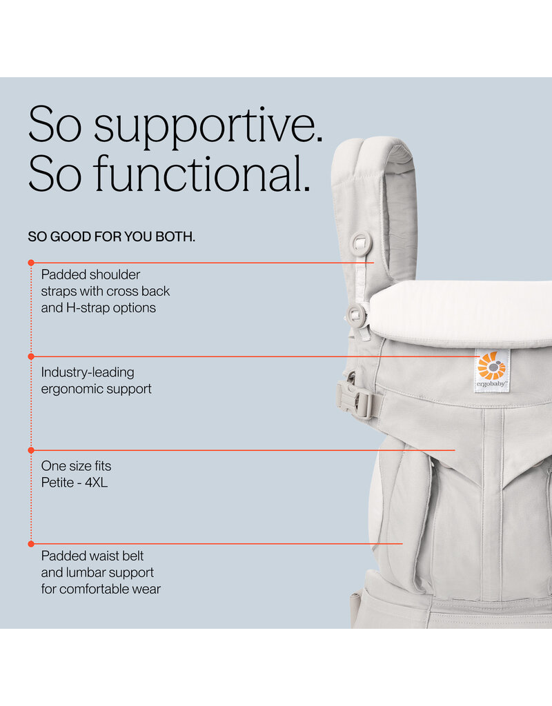 ErgoBaby Omni Classic (360) Baby Carrier All-In-One, Pearl Grey