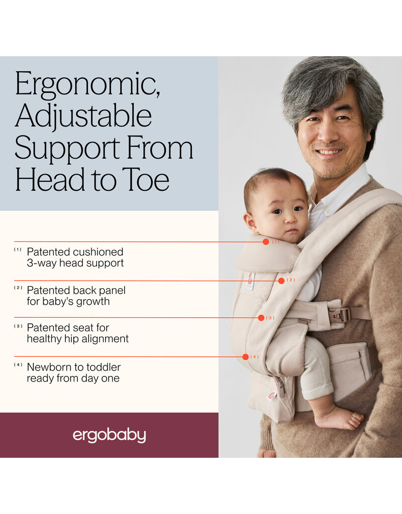 ErgoBaby Omni Deluxe  Baby Carrier. Onxy Black