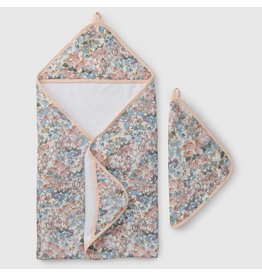 Loulou Lollipop English Garden Hooded Towel & Cloth