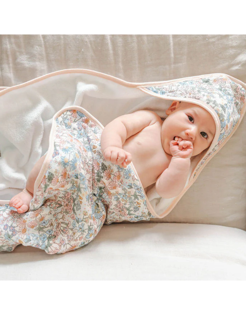 Loulou Lollipop English Garden Hooded Towel & Cloth