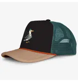 Headster Captain Seagull Trucker Hat, Black
