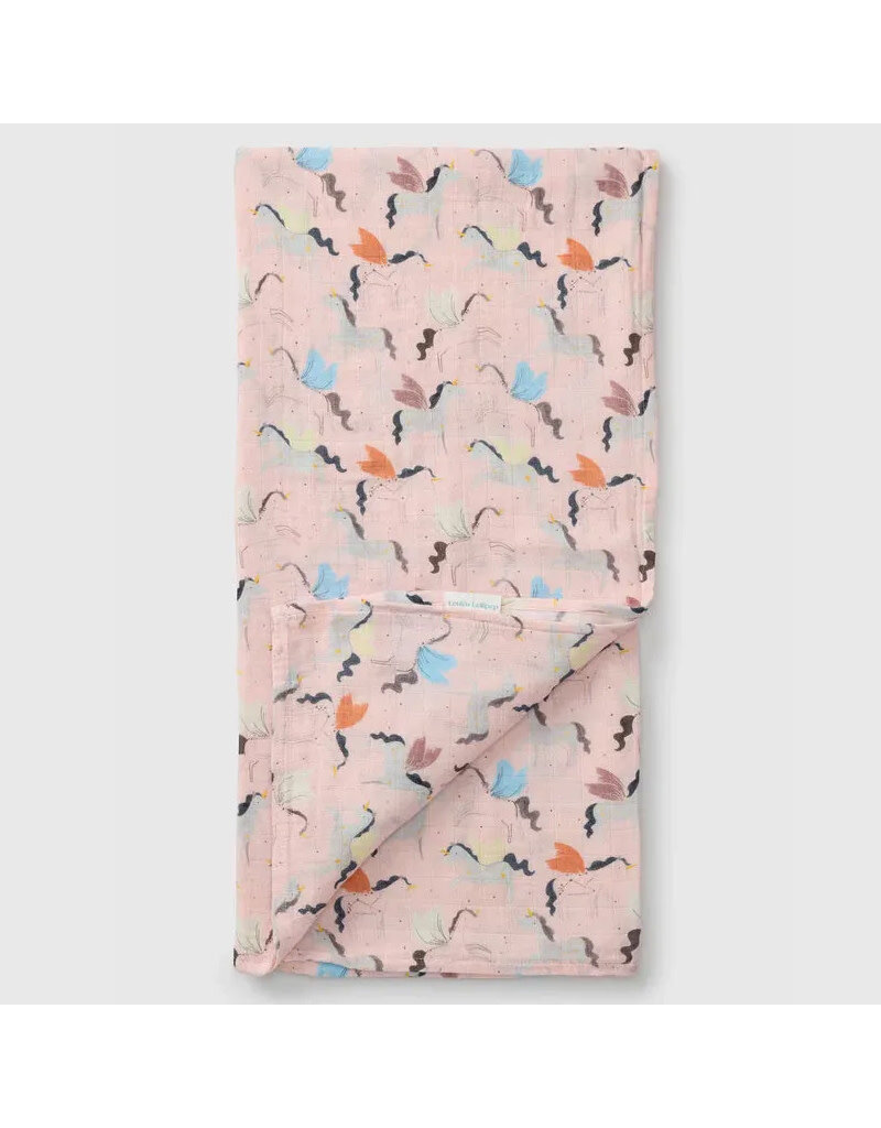 Loulou Lollipop Unicorn Ballet Bamboo Swaddle