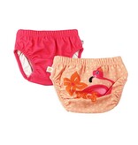 Zoocchini Knit Swim Diaper 2 Piece Set - Franny Flamingo