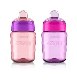 Philips Avent Easy Sippy Classic Spout Cup 9oz, 2pk, Pink