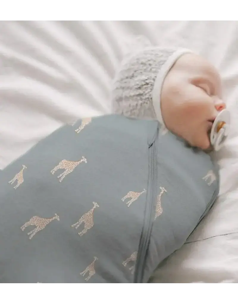 Bamboo Swaddle Sack,  NB-3m, Giraffe, 1.0 TOG