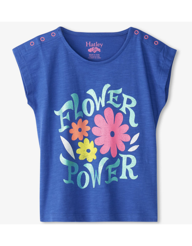 Hatley Flower Power Snap Up Baby Tee