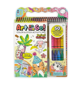 Bright Stripes Art on the Go! Collage Fun Jungle 3y+