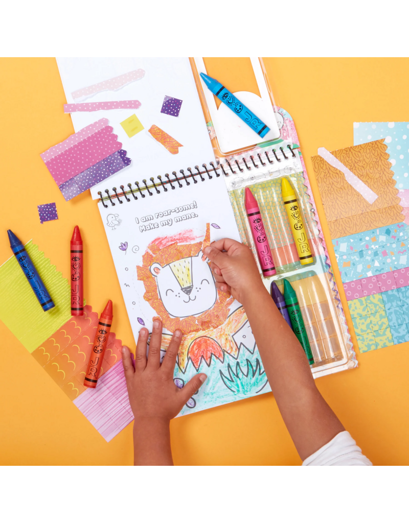 Bright Stripes Art on the Go! Collage Fun Jungle 3y+