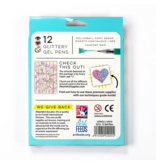 Bright Stripes Glitter Gel Pens (12pk) 5y+