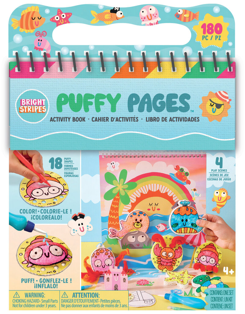 Bright Stripes Puffy Pages Kit 4y+