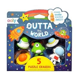 Ooly Scented Puzzle Erasers: Outta This World 5y+