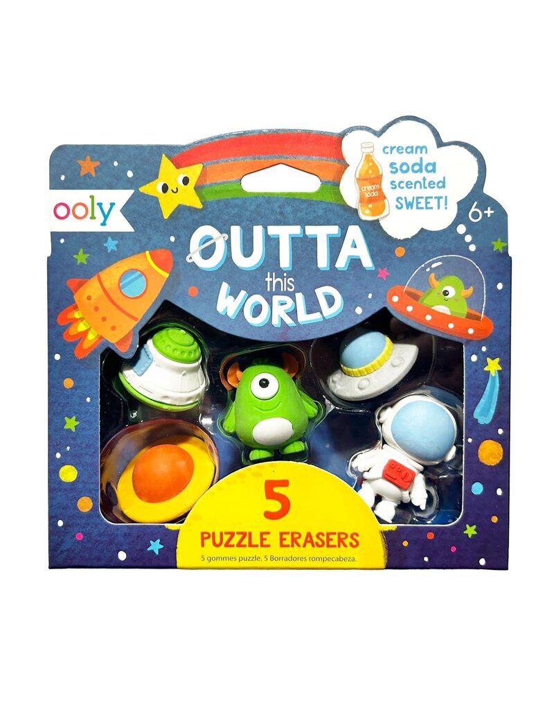 Ooly Scented Puzzle Erasers: Outta This World 5y+