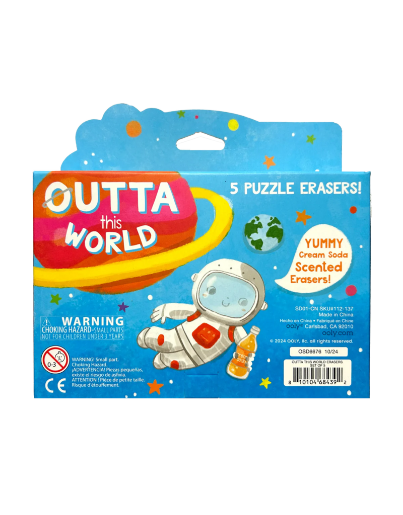 Ooly Scented Puzzle Erasers: Outta This World 5y+