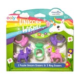 Ooly Scented Puzzle Erasers: Unicorn Wishes 5y+