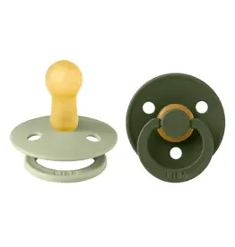Bibs BIBS Pacifier 2pk 18-36m, Sage/Hunter Green